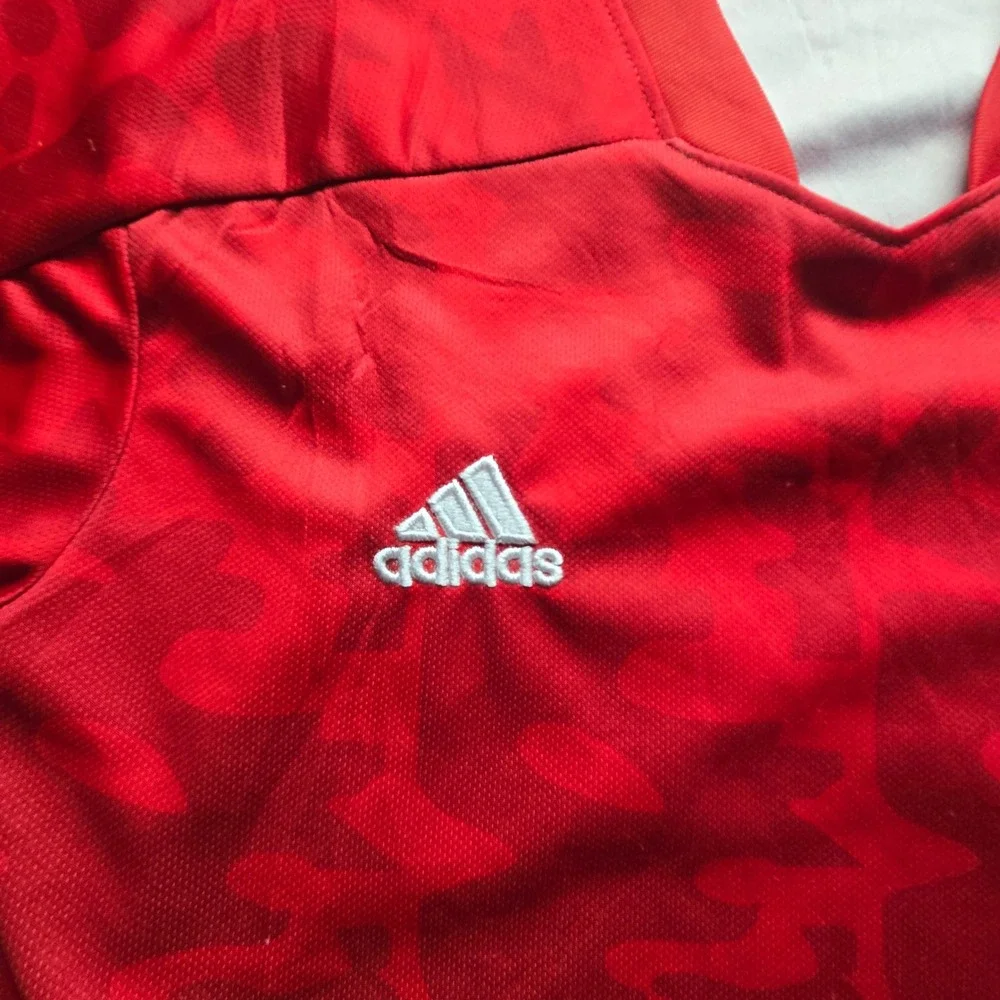 Adidas Georgia National Team Soccer Jersey Red Camo Aeroready Mens XS UEFA Patch